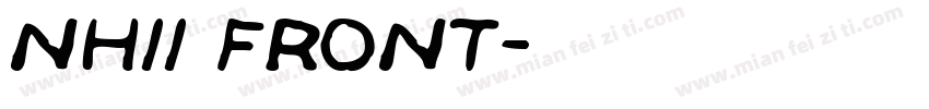 Nhii front字体转换
